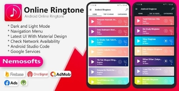Android Online Ringtone App Source Code