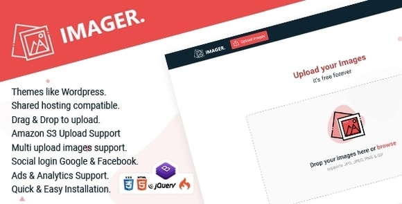 Imager Minimal Image Hosting Script Nulled