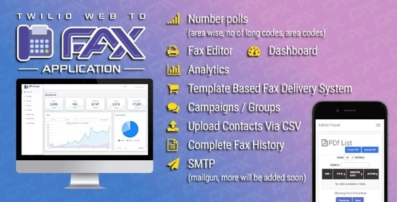 Twilio WEB To Fax Machine System Application PHP Script Nulled