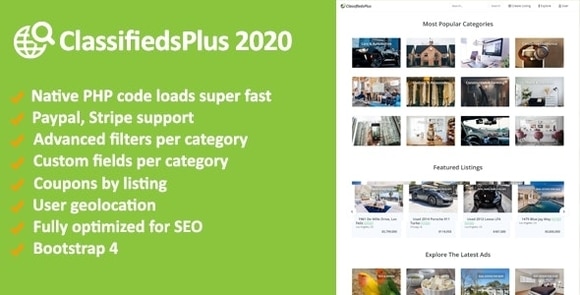 Classified Ads Plus PHP Classifieds Script Nulled