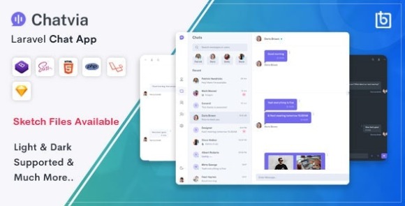 Chatvia Laravel Pusher Chat App Script