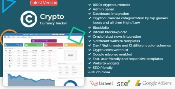 Crypto Currency Tracker Realtime Prices Charts News ICO PHP Script