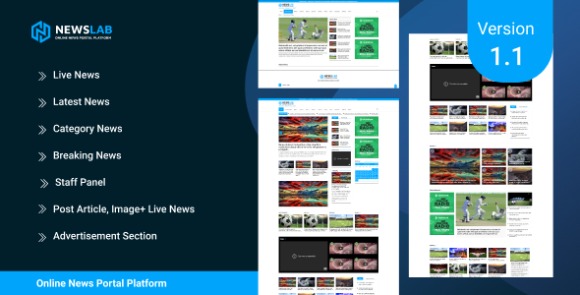 NewsLab Online Newspaper And Magazine Platform PHP Script
