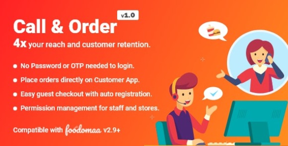 Call and Order Module for Foodomaa Addon