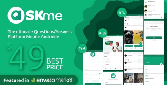 AskMe Android Mobile Questions and Answers Social Network Application