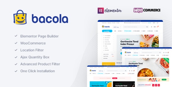 Bacola Grocery Store and Food eCommerce Theme Download