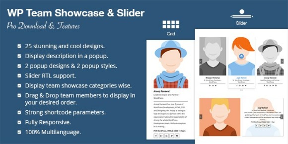 WP Team Showcase and Slider Pro Plugin Download