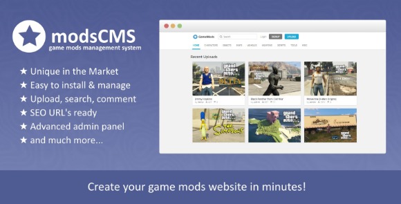 ModsCMS Game Mods PHP Script Download
