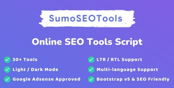 SumoSEOTools Online SEO Tools Script Nulled Download