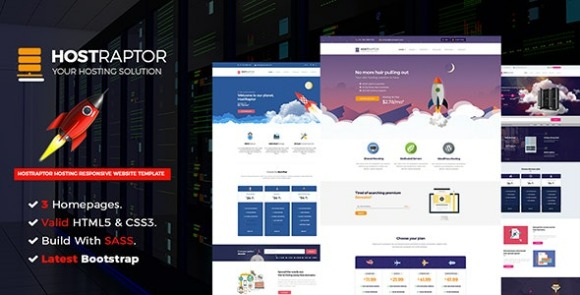 Host Raptor Hosting Domain HTML5 Template