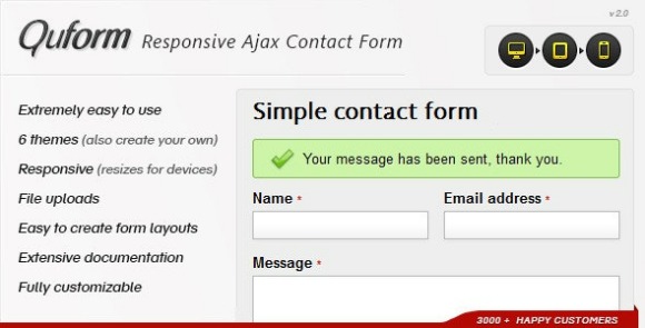 Quform Responsive Ajax Contact Form PHP Script