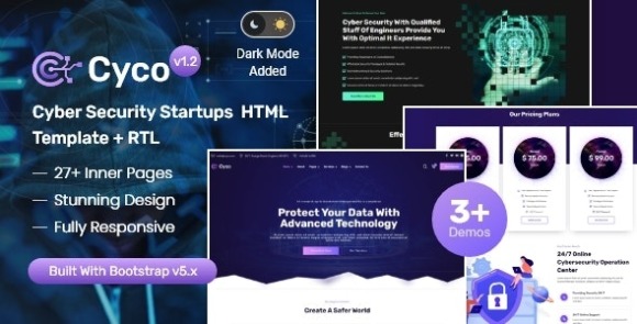 Cyco Cyber and Online Security Providers HTML Template