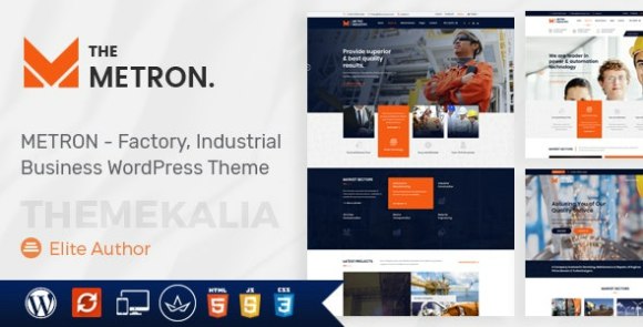 Metron Industry and Construction WordPress Theme