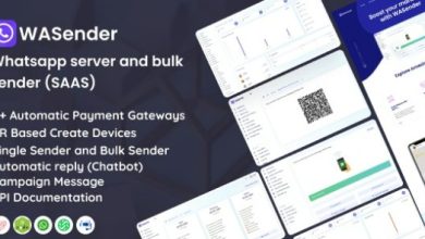 WASender WhatsApp Server and Bulk Sender SaaS Script