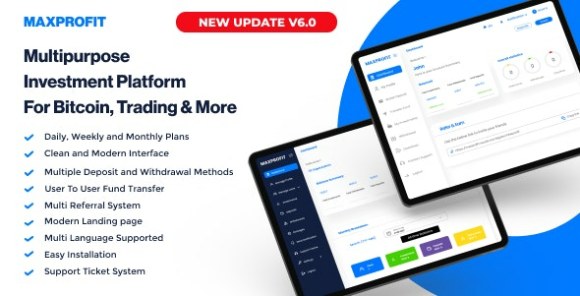 Max Profit Online Multipurpose Investment Platform Nulled Script