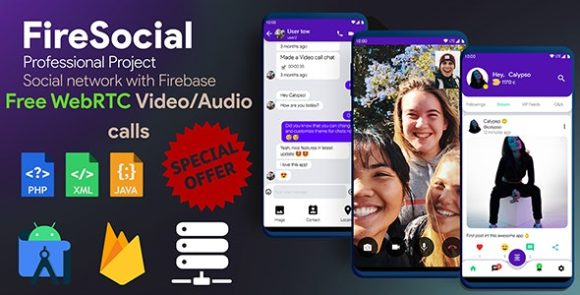 FireSocial Firebase Social Network Source Code