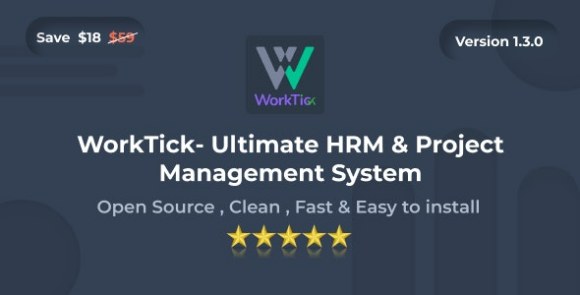 WorkTick HRM and Project Management Script