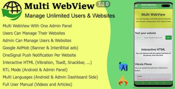 Multi WebView Admin Panel Source