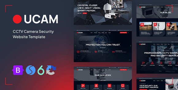 Ucam CCTV Security Camera Website Template