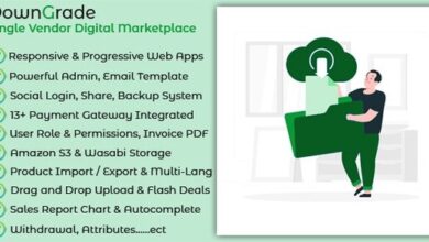 downGrade Single Vendor Digital Marketplace with Subscription Nulled