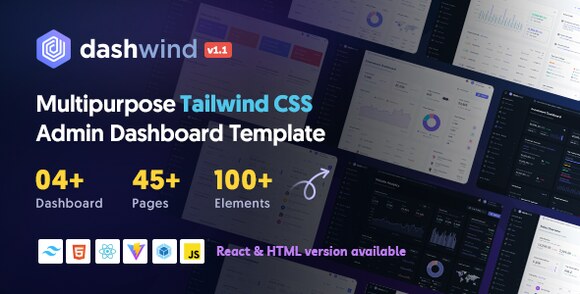 DashWind Multipurpose Tailwind CSS Admin Dashboard Template