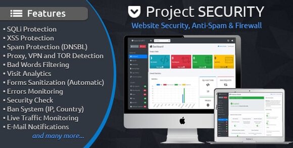 Project SECURITY Website Security Anti-Spam and Firewall Script