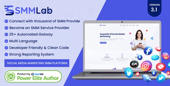 SMMLab Social Media Marketing SMM Platform Nulled