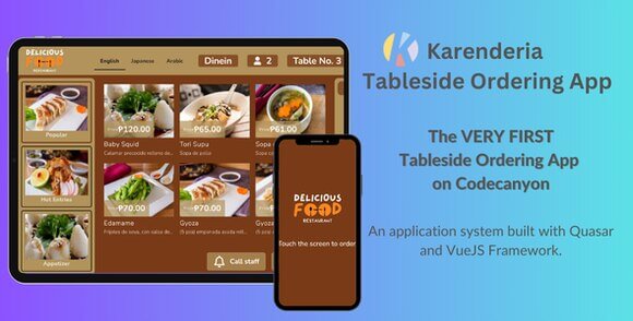 Karenderia Tableside Ordering App Source