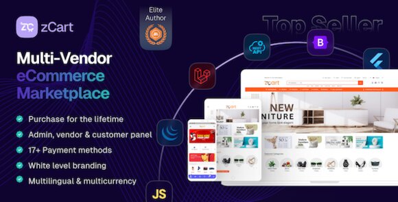 zCart Multi-Vendor eCommerce Marketplace Nulled Script