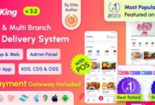 FoodKing Restaurant Food Delivery with Admin Panel Delivery App POS