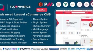 TLCommerce Laravel and VueJS Powered Ecommerce CMS with PWA Nulled