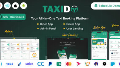 Taxido InDrive Grab Uber Clone Taxi Booking with Cab Rental Parcel