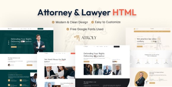 Atroly Attorney and Lawyer HTML Template