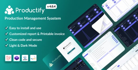 Productify Production Management System Nulled Script