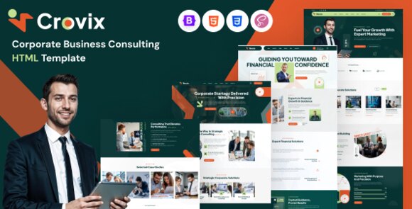 Crovix Corporate Business Consulting HTML Template