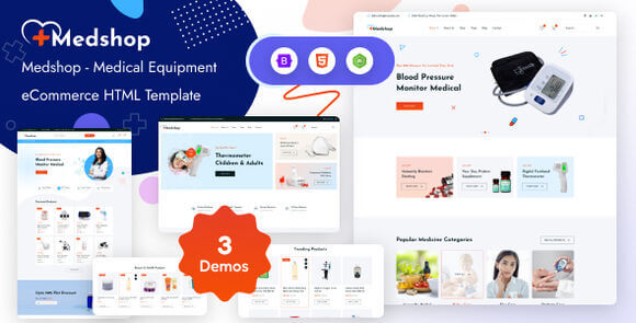 Medshop Health and Medical eCommerce HTML Template