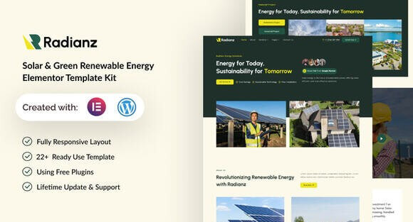 Radianz Solar and Green Renewable Energy HTML Template