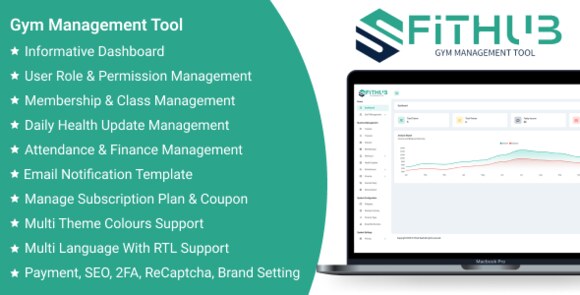 FitHub SaaS Gym Management Tool Script