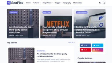 SeoFlex Blogger Template Premium Download